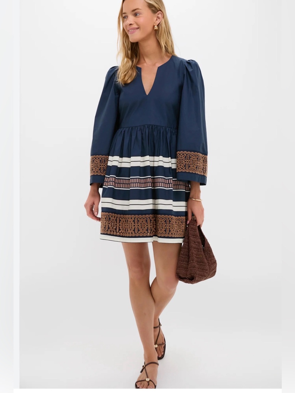 ⭐️NWT Tuckernuck Riverside Stripe Cotton Eyelet Izzie Dress⭐️